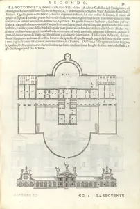 Villa Barbaro, from I quattro libri dell'architettura di Andrea Palladio (Book 2, page 51)