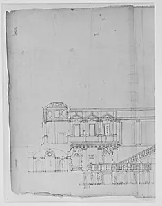 Villa Giulia, section by Anonymous, French, 16th century