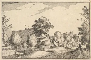 Village Road, plate 12 from "Regiunculae et Villae Aliquot Ducatus Brabantiae"