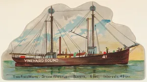 Vineyard Sound, from the Lighthouses series (N119) issued by Duke Sons & Co. to promote Honest Long Cut Tobacco