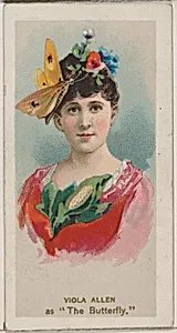 Viola Allen as "The Butterfly," from the series Fancy Dress Ball Costumes (N73) for Duke brand cigarettes by W. Duke, Sons & Co.|Knapp & Company