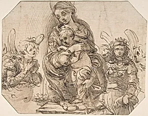 Virgin and Child Attended by Angels