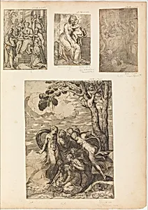 Virgin and Child Enthroned with St. Jerome, St. Francis of Assisi and Three Other Saints by Anonymous, Italian, 16th to 17th century|Alessandro Gandini|Parmigianino (Girolamo Francesco Maria Mazzola)