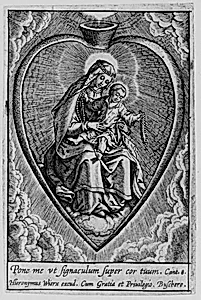 Virgin and Child in a Heart