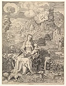 Virgin and Child in a Landscape