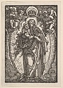 Virgin and Child on a Crescent, from The Fall and Salvation of Mankind Through the Life and Passion of Christ by Albrecht Altdorfer