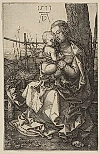 Virgin and Child Seated by a Tree by Albrecht Dürer
