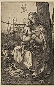 Virgin and Child Seated by a Tree by Albrecht Dürer