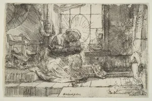 Virgin and Child with the Cat: and Joseph at the Window