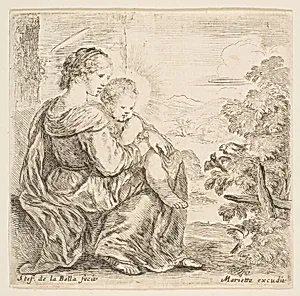 Virgin and Christ Child by Stefano della Bella|Pierre Mariette