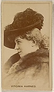 Virginia Harned, from the Actors and Actresses series (N45, Type 8) for Virginia Brights Cigarettes by Allen & Ginter