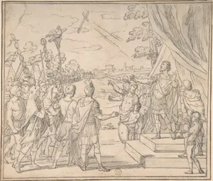Vision of Constantine, copy after a drawing by Giacinto Gimignani