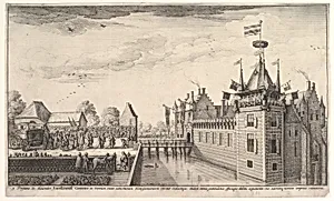 Visit to A. Roelants by Wenceslaus Hollar|Lamoral Claudius Franz, Count of Thurn and Taxis|Alexander Roelants