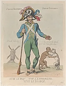 Vive Le Roi! Vive L'Empereur. Vive Le Diable. by Thomas Rowlandson|Rudolph Ackermann, London