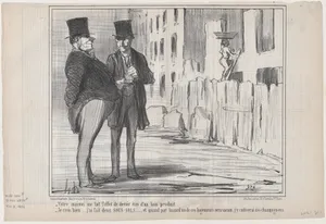 Votre maison me fait l'effet de devoir..., from Locataires et Propriétaires, published in Le Charivari, November 5, 1856