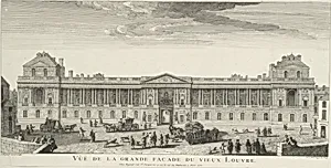 Vue de la Grande Façade du Vieux Louvre by Jacques Rigaud