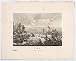 Vue du Lac Erié, Prise à Buffalo by Charlotte Bonaparte|Michel-Ghislain Stapleaux