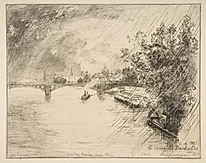 Vue du Pont des Saints-Pères by Félix Bracquemond|Alfred Salmon