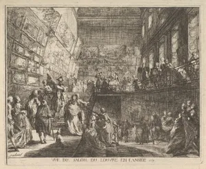 Vue du Salon du Louvre en l'année 1753