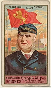 W. McMickan, from the Sea Captains series (N127) issued by Duke Sons & Co. to promote Honest Long Cut Tobacco by W. Duke, Sons & Co.|George S. Harris & Sons