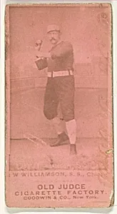 W Williamson, Shortstop, Chicago, from the Old Judge series (N172) for Old Judge Cigarettes by Goodwin & Company