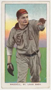 Waddell, St. Louis, American League, from the White Border series (T206) for the American Tobacco Company
