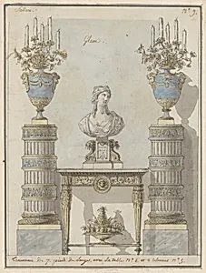 Wall Elevation for a Salon