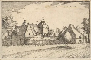 Walled Farm, plate 11 from "Regiunculae et Villae Aliquot Ducatus Brabantiae"