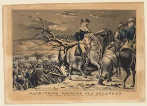 Washington Crossing the Delaware–Evening Previous to the Battle of Trenton, December 25th, 1776