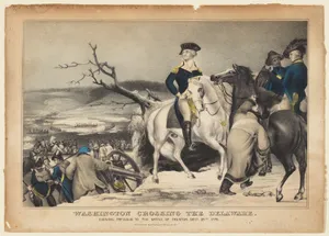 Washington Crossing the Delaware–Evening Previous to the Battle of Trenton, December 25th, 1776