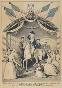 Washington's Reception by the Ladies on Passing the Bridge at Trenton, N.J., April 1789, on His Way to be Inaugurated First President of the United States