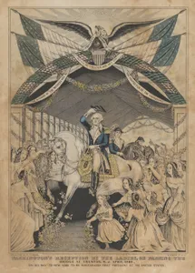 Washington's Reception by the Ladies on Passing the Bridge at Trenton, N.J., April 1789, on His Way to be Inaugurated First President of the United States