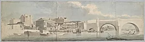 Westminster Bridge, the Surrey Side by Samuel Scott