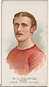 W.G. George, Runner, from World's Champions, Series 2 (N29) for Allen & Ginter Cigarettes by Lindner, Eddy & Claus|Allen & Ginter