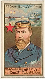 W.G. Randle, from the Sea Captains series (N127) issued by Duke Sons & Co. to promote Honest Long Cut Tobacco by W. Duke, Sons & Co.|George S. Harris & Sons