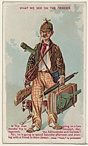 What We See on the Ferries, from the Snapshots from "Puck" series (N128) issued by Duke Sons & Co. to promote Honest Long Cut Tobacco by W. Duke, Sons & Co.|Knapp & Company
