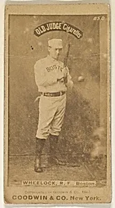 Wheelock, Right Field, Boston, from the Old Judge series (N172) for Old Judge Cigarettes by Goodwin & Company