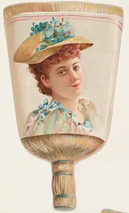 Whisk Broom, from the Novelties series (N122) issued by Gail & Ax Tobacco to promote Navy Long Cut