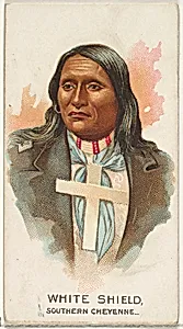 White Shield, Southern Cheyenne, from the American Indian Chiefs series (N2) for Allen & Ginter Cigarettes Brands by Allen & Ginter