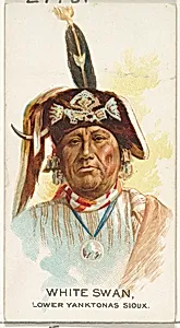 White Swan, Lower Yanktonas Sioux, from the American Indian Chiefs series (N2) for Allen & Ginter Cigarettes Brands by Allen & Ginter