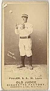 William Benjamin "Shorty" Fuller, Shortstop, St. Louis Browns, from the Old Judge series (N172) for Old Judge Cigarettes by Goodwin & Company