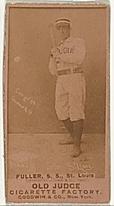 William Benjamin "Shorty" Fuller, Shortstop, St. Louis Browns, from the Old Judge series (N172) for Old Judge Cigarettes by Goodwin & Company