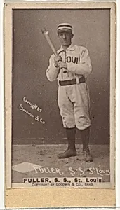 William Benjamin "Shorty" Fuller, Shortstop, St. Louis Browns, from the Old Judge series (N172) for Old Judge Cigarettes by Goodwin & Company
