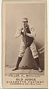 William E. "Will" Fuller, Catcher, Milwaukee, from the Old Judge series (N172) for Old Judge Cigarettes by Goodwin & Company