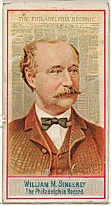 William M. Singerly, The Philadelphia Record, from the American Editors series (N1) for Allen & Ginter Cigarettes Brands by Allen & Ginter