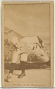 William Smith "Billy" O'Brien, 1st Base, Washington Nationals, from the Old Judge series (N172) for Old Judge Cigarettes by Goodwin & Company