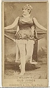 Willonyby, from the Actors and Actresses series (N171) for Old Judge Cigarettes by Goodwin & Company