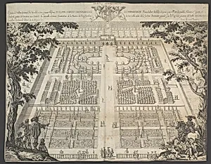Wilton Garden, plate 1 by Thomas Rowlett|Isaac de Caus|Peter Stent