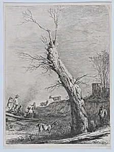 Winter, after a drawing completed in Saint-Chamond by Jean Jacques de Boissieu