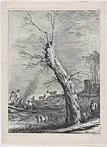 Winter, after a drawing completed in Saint-Chamond by Jean Jacques de Boissieu